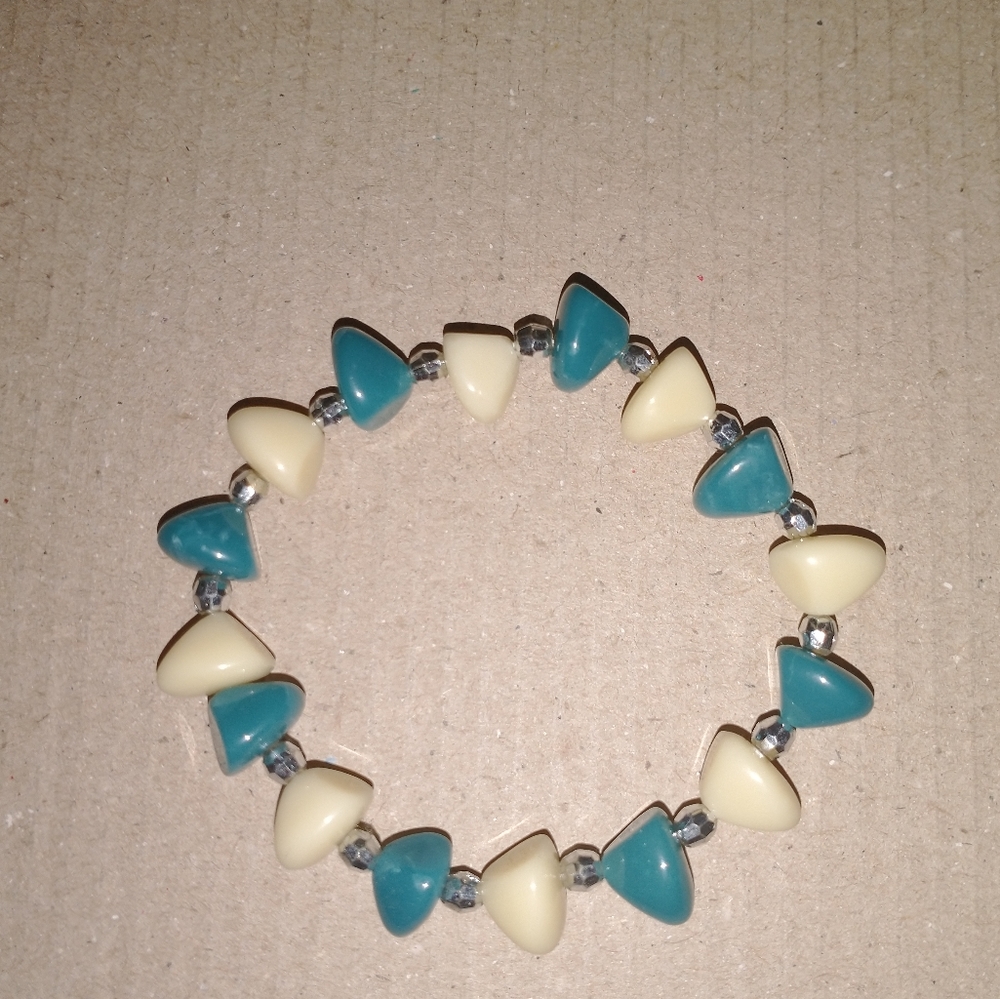 Turquoise and white Bracelet